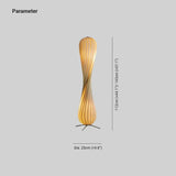 Contemporary Wooden Floor Lamp for Living Room