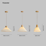 Umbrella Fold Kitchen Wooden Pendant Light - Clowas