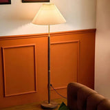 Cone-Shaped Vintage Floor Lamp with Wooden Pole - Clowas