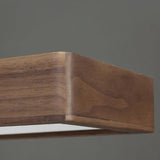 Rectangle Smooth Wooden Flush Ceiling Lights - Clowas