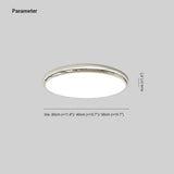 Smooth Surface Bedroom LED Flush Ceiling Lights - Clowas