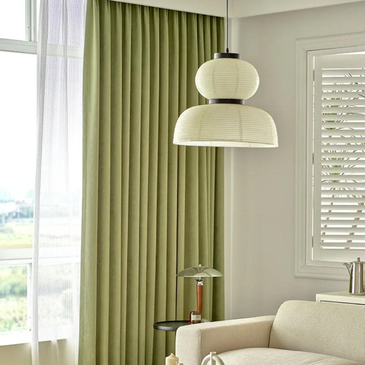Cloth White Lantern Modern Pendant Light - Clowas