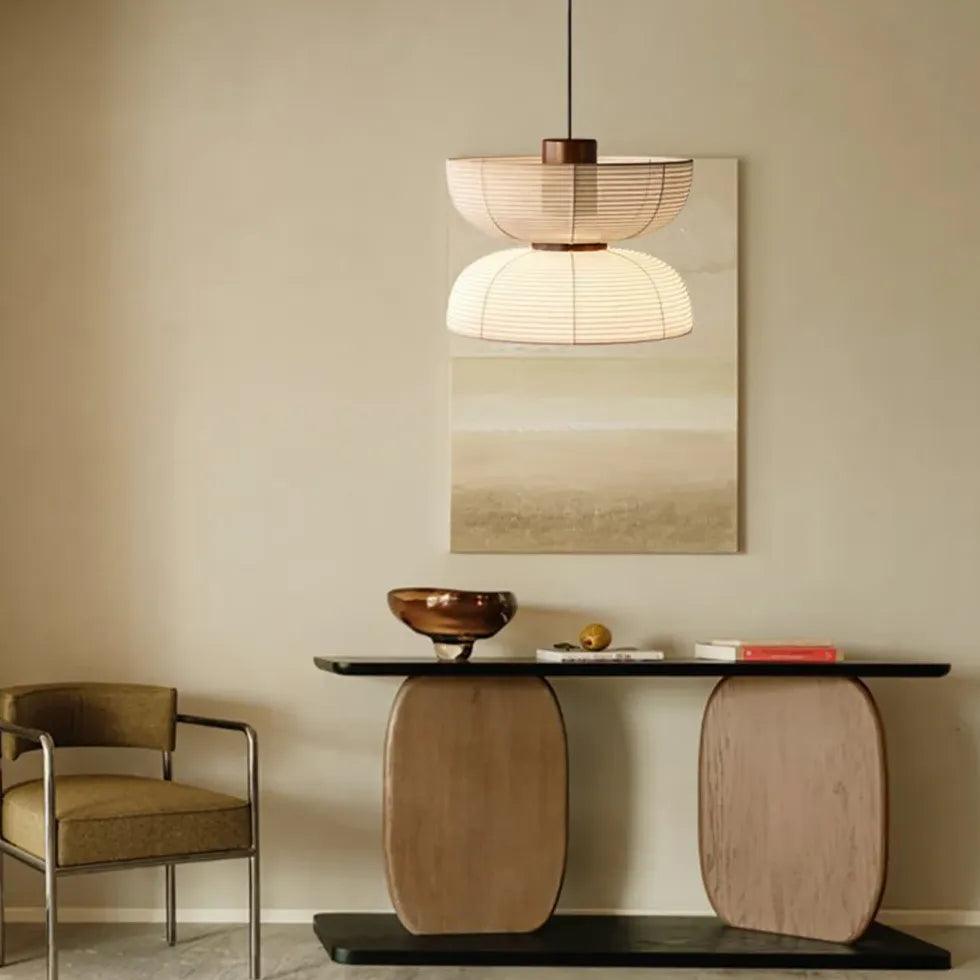 Cloth White Lantern Modern Pendant Light - Clowas