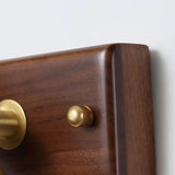 Minimalist Wooden Linear Bathroom Picture Light