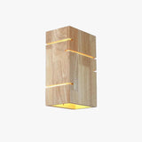 Minimalist Wooden Square Box Wall Lights