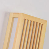 Japanese Craft Rectangular Bedroom Wooden Wall Lights