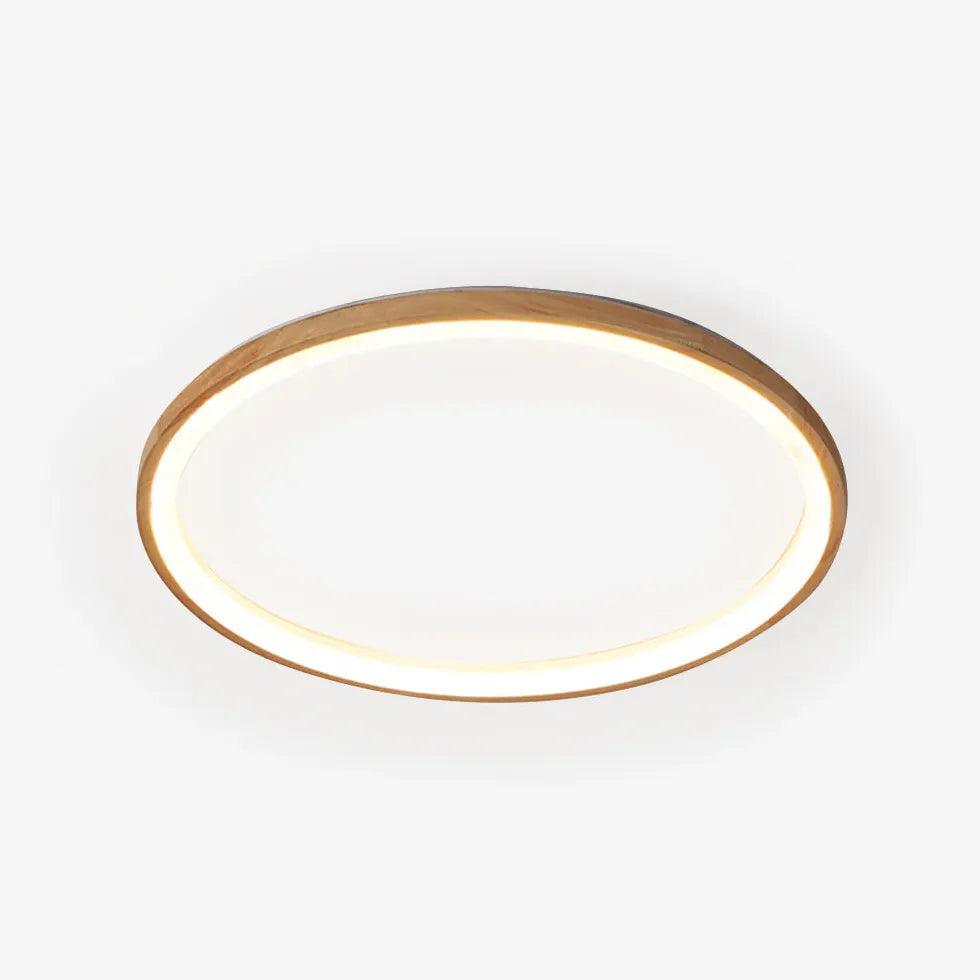 Depression Neutral Modern Wooden Flush Ceiling Lights - Clowas
