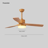 Modern LED Wooden Ceiling Fan Light for Dining Room
