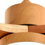 Modern LED Wooden Ceiling Fan Light for Dining Room