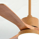 Modern LED Wooden Ceiling Fan Light for Dining Room