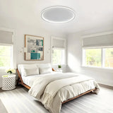 Modern Round Flush Ceiling Light Slim Dimmable for Bedroom