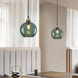 Modern Coloured Glass Pendant Light Dimmable for Dining Room