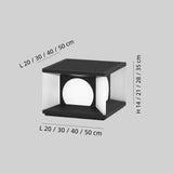 Modern Solar Pillar Light Waterproof Black for Patio