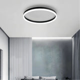 Minimalist Ring Flush Mount Ceiling Light Dimmable for Bedroom