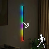 Black outdoor wall light with optional motion sensor