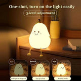Cute Pear Silicone Eye-Caring Night Lamp