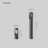 Modern Outside Bollard Light Black Metal for Garden, IP65