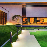 Cylindrical Reflection Black Bollard Lights - Clowas