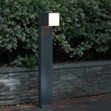 Geometric Rotation Black Bollard Lights - Clowas
