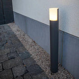 Geometric Rotation Black Bollard Lights - Clowas