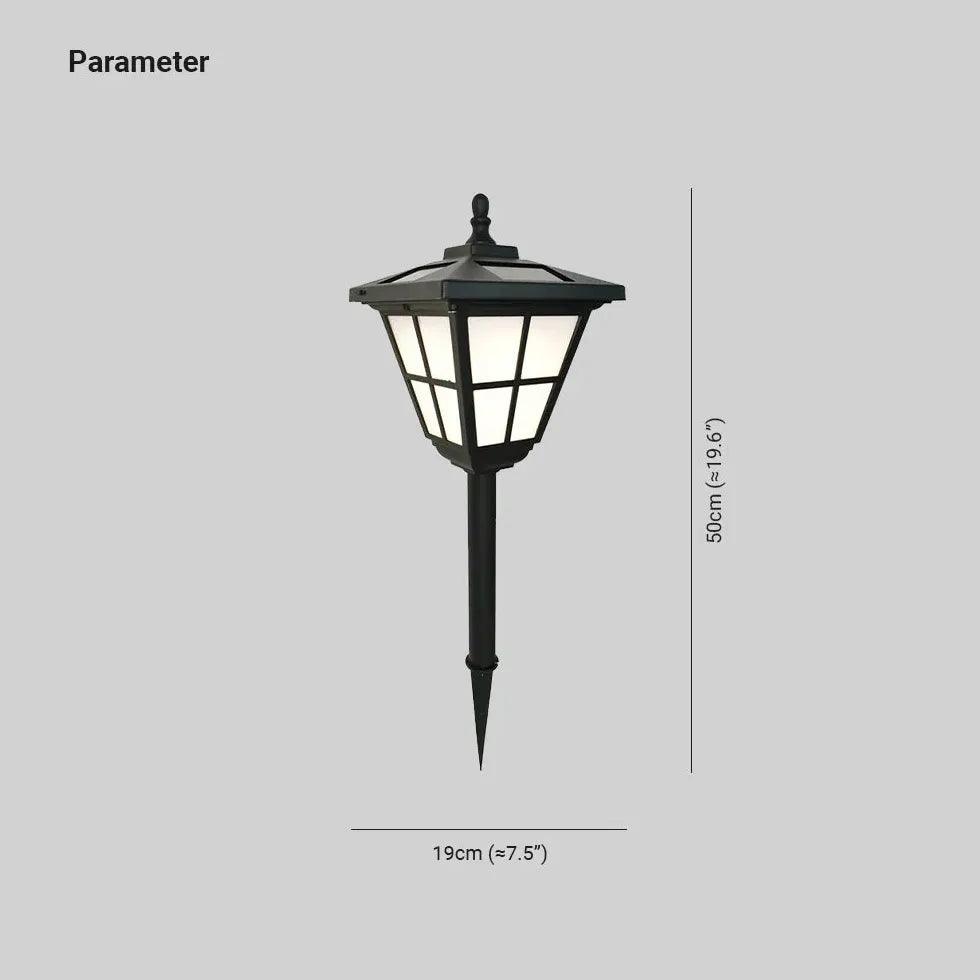 Classic Lantern Black Bollard Lights - Clowas