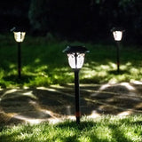 Lawn Coffee Glass Solar Bollard Lights - Clowas
