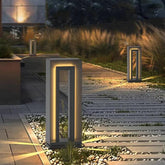 Square Solar-Powered Waterproof Light Bollards