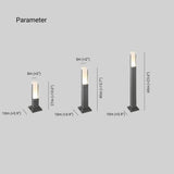 Outdoor Solar Aluminium Contemporary Bollard Lighting