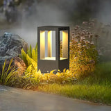 Waterproof Square Garden Bollard Lights with Sensor