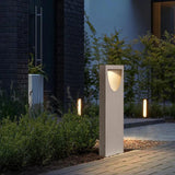 Outdoor Minimalist Cement Post Light for Garden