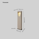 Outdoor Minimalist Cement Post Light for Garden