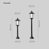 Waterproof Hexagonal Solar Pillar Lights for Outdoor