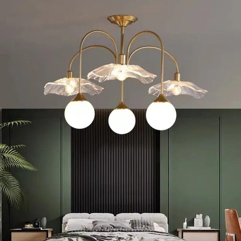 Petal Octopus Gold Modern Chandelier - Clowas