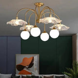 Petal Octopus Gold Modern Chandelier - Clowas
