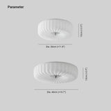 Petal-Shaped Round Lampshade Bathroom Ceiling Light - Clowas