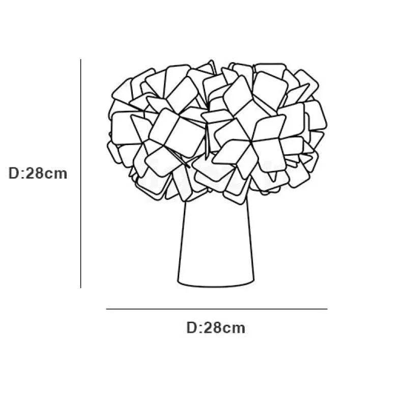 PVC Flower Art Style Table Lamp - Clowas