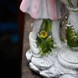 Pink Fairy Girl Garden Outdoor Lights - Clowas