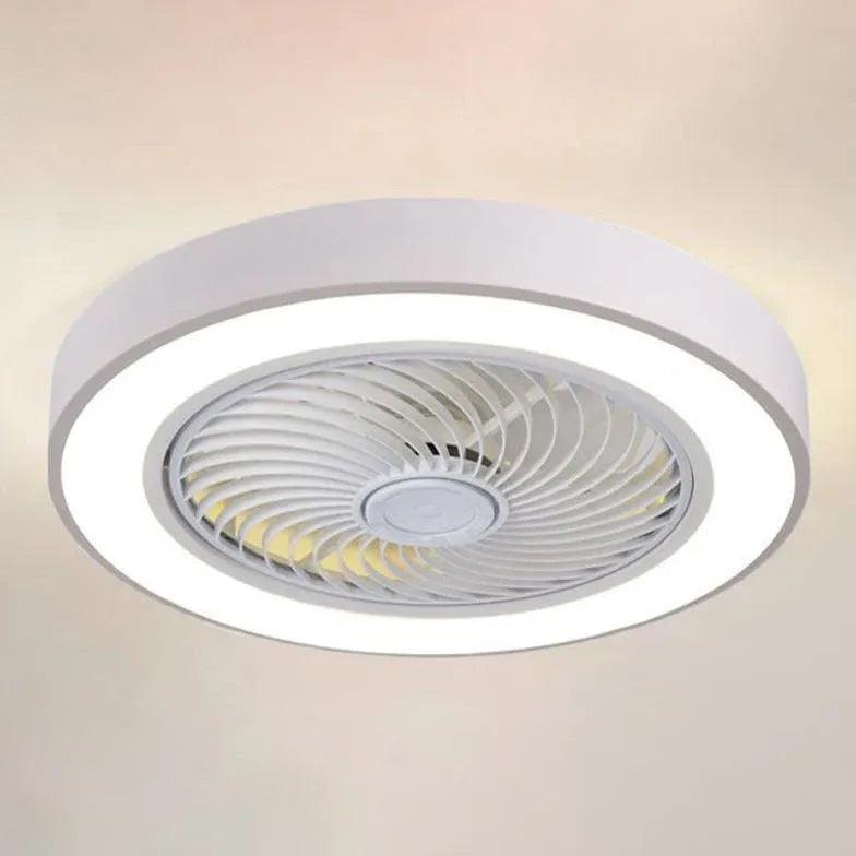 Pink Mute Modern Ceiling Fan with Light - Clowas