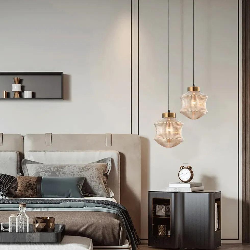 Polygonal Glass Translucent Modern Pendant Light - Clowas