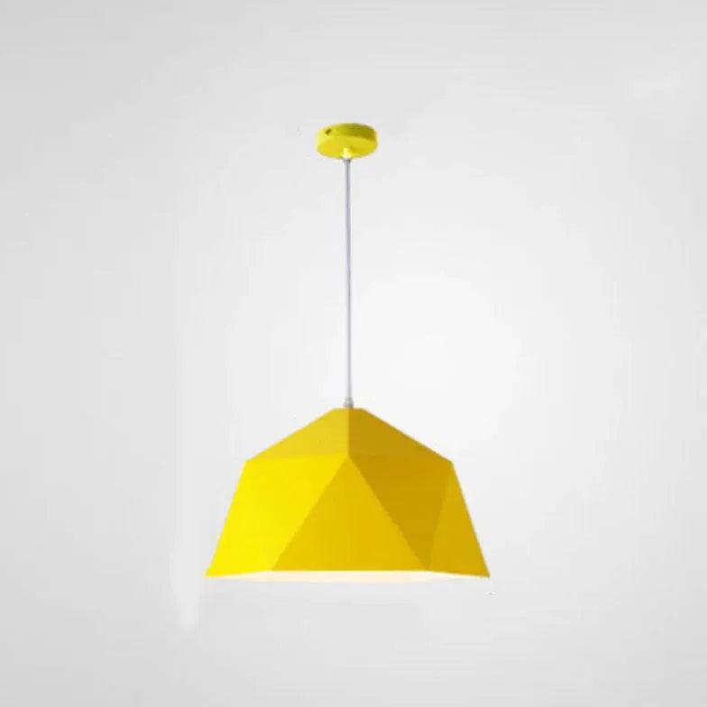 Polyhedron White Morandi Light Single Pendant - Clowas