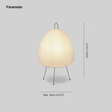 Scandinavian Paper Table Lamp White for Living Room, Anti-Glare