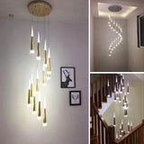 Nordic Rectangular Staircase Chandelier for Hallway