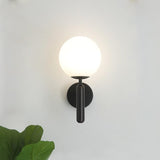 Minimalist Glass Orb Wall Light LED