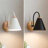Simple Curved Industrial Black Wall Lights