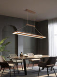 Line Rectangular Pendant Ceiling Lights for Dining Room