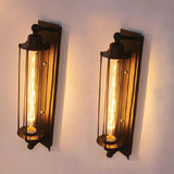 Vintage Black Iron Wall Sconce Lighting
