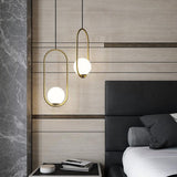 Nordic Milk White Glass Round Pendant Light