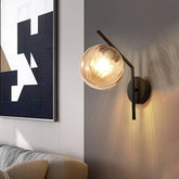 Nordic Glass Round Wall Lights for Bedside