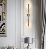 Luxury Gold Linear Up and Down Lights Indoor