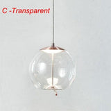 Post Modern Jute Rope Multi Light Glass Pendant